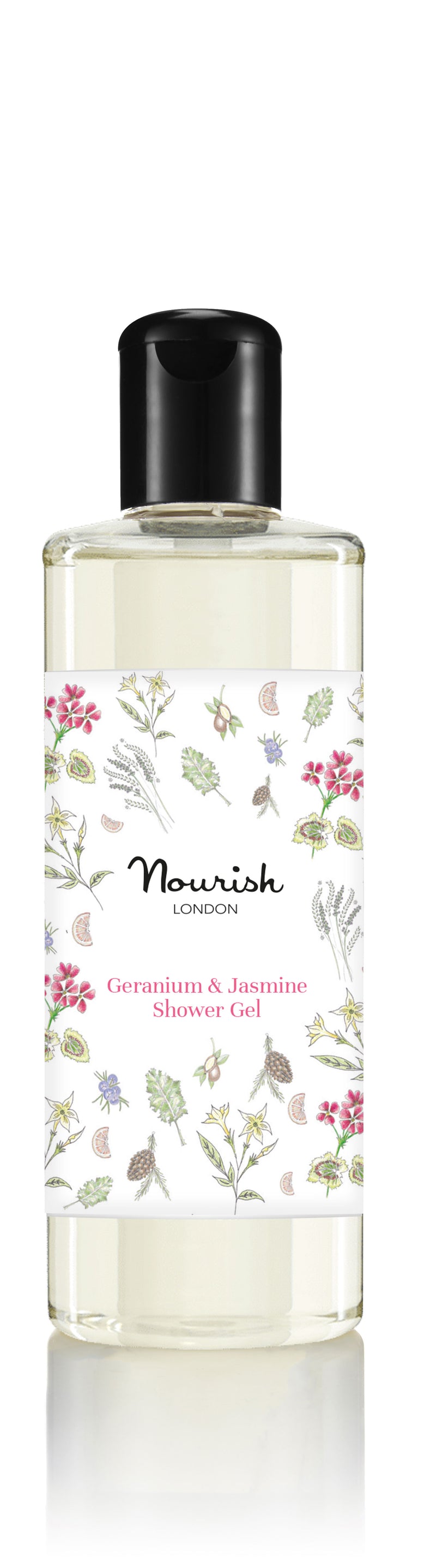 Geranium & Jasmine Shower Gel - Nourish London Skincare