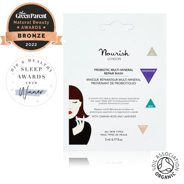 Nourish London Cream/Lavender/Bronze Probiotic Multi-Mineral Repair Mask With Magnesium