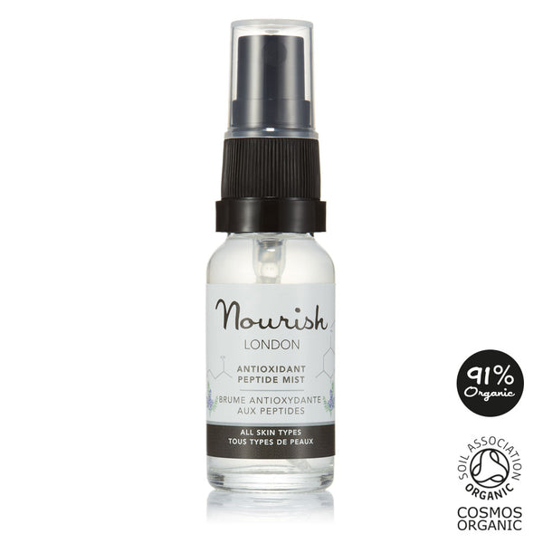 Nourish London Red/Bronze/Green Antioxidant Peptide Face Mist With Hyaluronic Acid