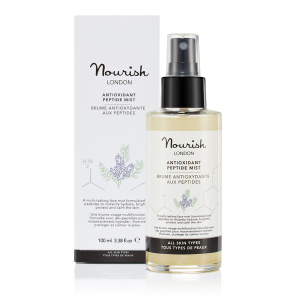 Nourish London Red/Bronze/Green Antioxidant Peptide Face Mist With Hyaluronic Acid