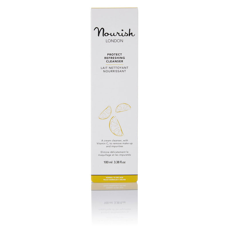Nourish London Protect Refreshing Cleanser for Dry Skin Box
