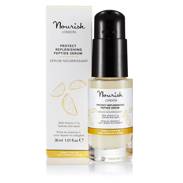 Nourish London Orange Protect Replenishing Peptide Serum With Hyaluronic Acid & Vitamin C