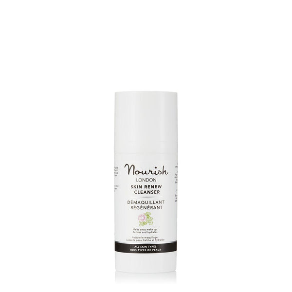 Nourish London Skin Renew Cleanser With Argan & Jojoba Oils – Travel Size