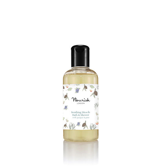 Soothing Muscle Bath & Shower Gel With Juniper  & Pine - Nourish London Skincare