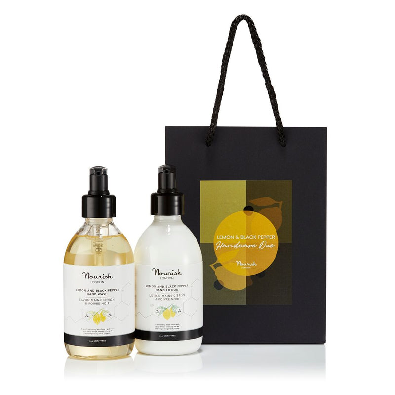 NEW - Lemon & Black Pepper Handcare Duo