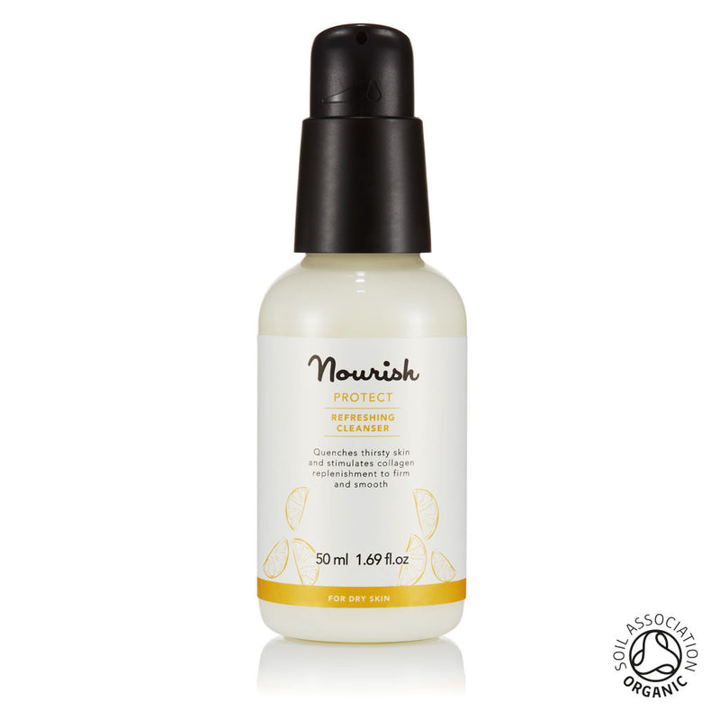 Nourish London Protect Refreshing Cleanser Travel Size: Organic Certified