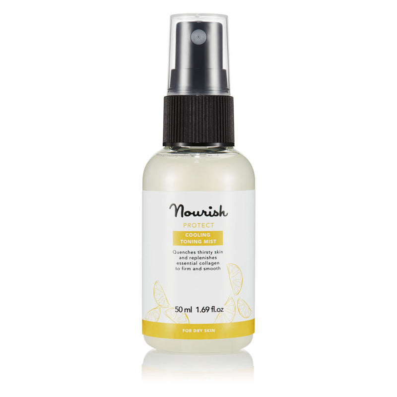 Nourish London Protect Cooling Toning Mist Travel Size: Organic Certified