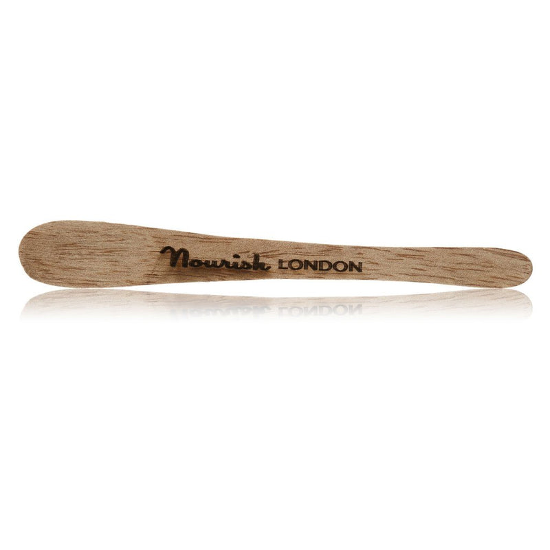 Nourish London Eco-Friendly Reusable Wooden Spatula for Every Drop of Balm and Moisturiser